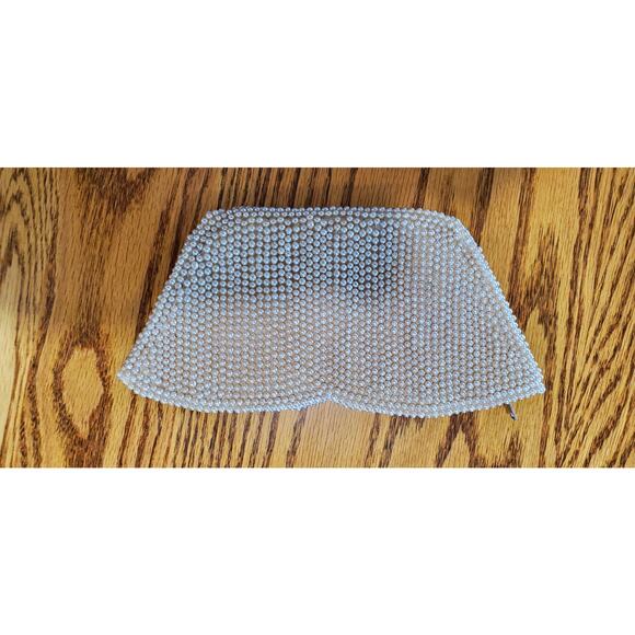 La Regale Japan1960s Purse Pearl Beaded Clutch Evening Bag - Picture 3 of 6